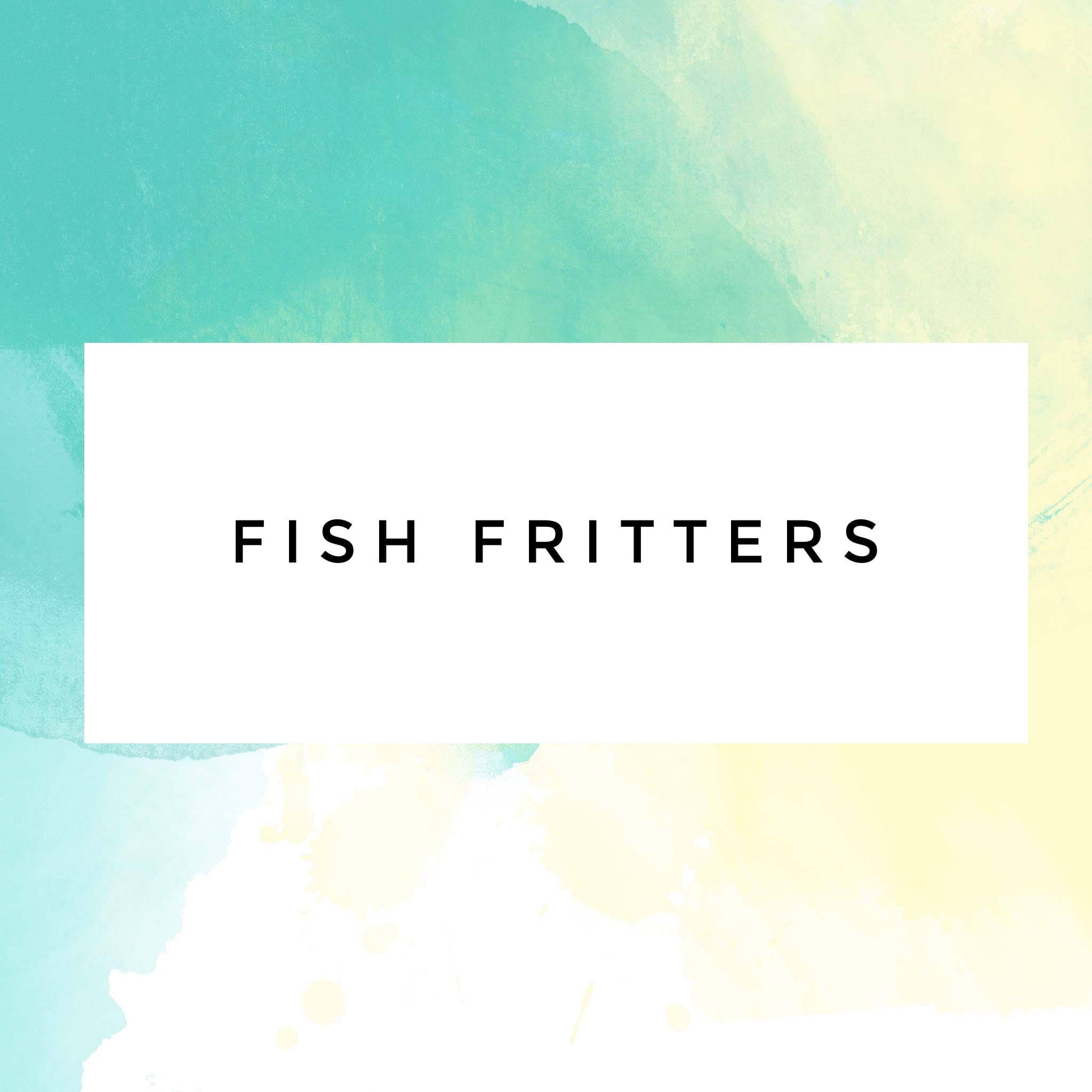 Fish Fritters